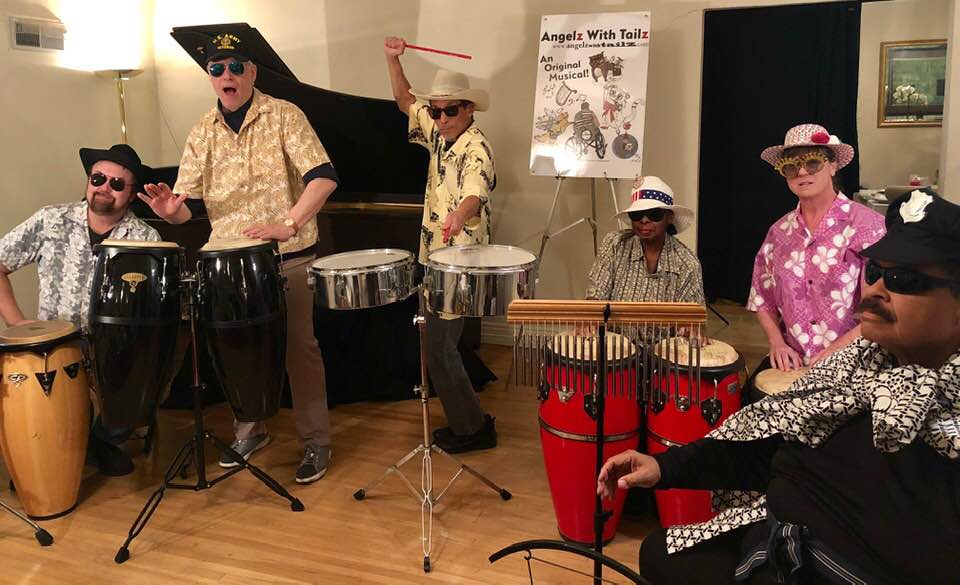 1st Act - Scene 3 takes place in Heaven. Will open with the Angels jamming on drums!